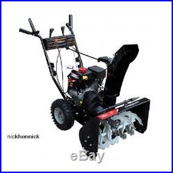 Snow Thrower Blower 208cc Gas Powered Dual 2 Stage Electric Start 22 inch Path