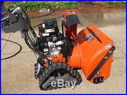 Snow Thrower with Tracks & Headlight Dual Stage 7 Clear Width 414cc Engine