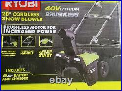 Snow blower 20 inch ryobi 40v RY40850VNM