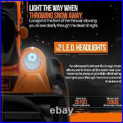 SuperHandy Single Stage 18 LED Electric Corded 120V 15A Snow Thrower Blower