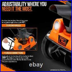 SuperHandy Single Stage 18 LED Electric Corded 120V 15A Snow Thrower Blower