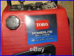 TORO POWERLITE 98cc 2-CYCLE SNOW BLOWER, PULL / ELECTRIC START