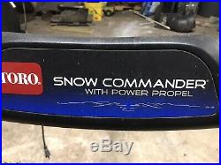 TORO SNOW COMMANDER 24 Width R. TEK Engine High Output SNOW BLOWER 2 stroke en