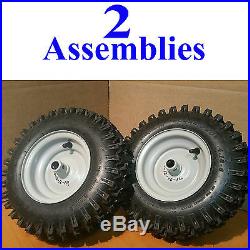 TWO 4.10-6 Snow Blower thrower TIREs RIMs WHEEL ASSEMBLY Americana 410-6 4.10x6