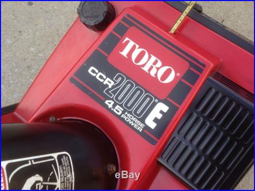 Toro CCR 2000-E Electric Start snowblower