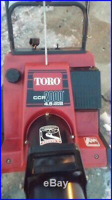 Toro CCR 2000-R 21-Inch 2-Cycle Snow Blower Snowblower. Chicagoland Pick up