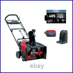 Toro Electric Snow Blower 21 in. 60-V Brushless Cordless 7.5 Ah Battery/Charger