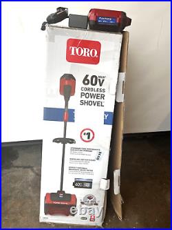 Toro Electric Snow Shovel 60V Cordless Adjustable Handle Height 2.5Ah battery