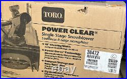 Toro Gas Snow Blower Power Clear 518 ZR 18 in. 99cc Single-Stage