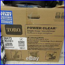 Toro Power Clear 518 ZE 18 in. Single-Stage Gas Snow Blower electric start 99cc