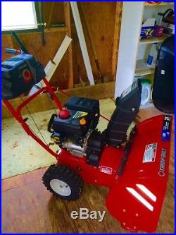 Troy Bilt Storm 2410 Snow Thrower Used Once 24 Inch Snow Blower