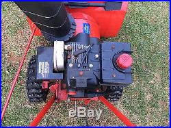 Troy Bilt Storm Two Stage 5.5 HP Snow Blower Thrower 24 Electric Start Tecumseh
