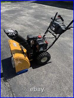 Two stage gas snow blower