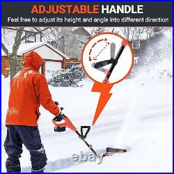 VOLTASK Cordless Snow Shovel 20V 12-Inch 4-Ah Snow Blower Battery Quick Charger