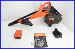 VOLTASK SS-20B Black Orange 20 Volt 12 Inch Cordless Snow Shovel w Battery