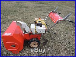 Vintage Jacobsen Imperial 830 2 Stage Snow Blower RUNS AND WORKS