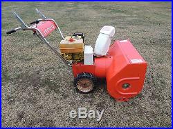 Vintage Jacobsen Imperial 830 2 Stage Snow Blower RUNS AND WORKS