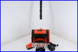 Voltask SS-20C Black Orange Cordless Snow Shovel 20V Quick Charge Lightweight