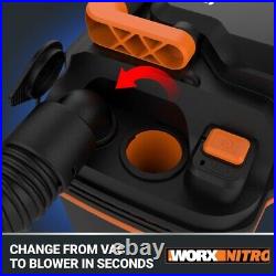WG471 WORX 40V Power Share 20 Cordless Snow Blower Brushless BATTERIES+CHARGER