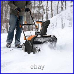 WG471 WORX 40V Power Share 20 Cordless Snow Blower with Brushless Motor BUNDLE
