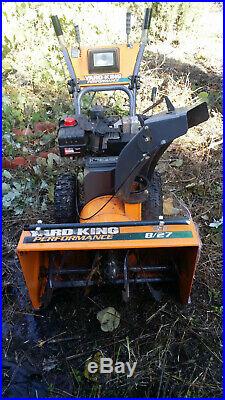 Yard King snow blower Self powered Electric start with hood