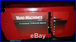 Yard Machine Snow Blower 8HP 24 Wide 15 High. Electric Start, two stage
