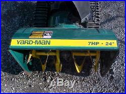 Yard Man 724 / 2 Stage Snow Blower with Electric Start on Tracks